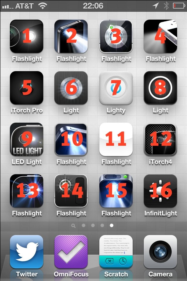 Finding a Good Flashlight App for the iPhone – The Brooks Review